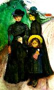 Edvard Munch familjen oil painting artist